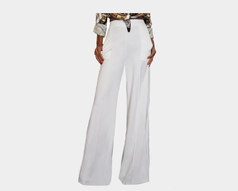 3. White Baroque Pants - The Milano