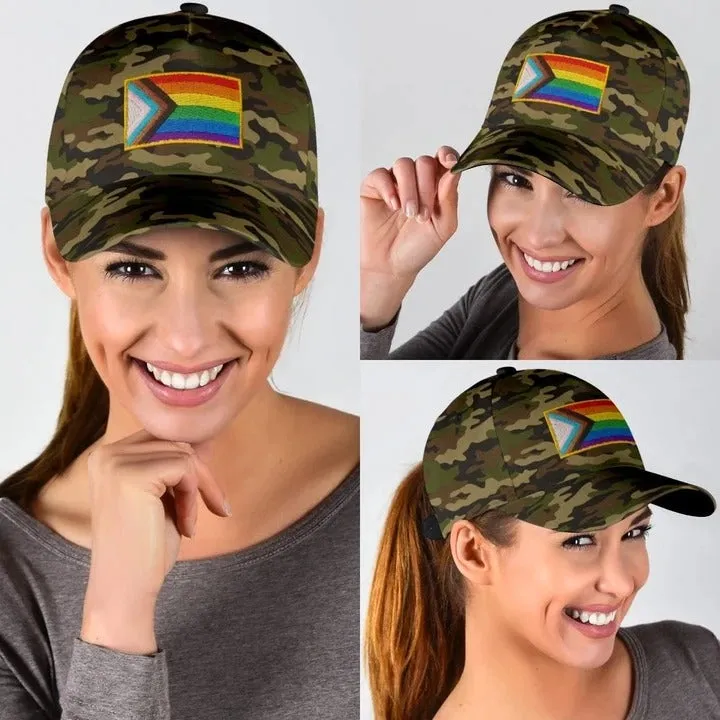 3D LGBT Cap For Couple Lesbian, Be Proud Be Visible LGBT Printing Baseball Cap Hat, Gift For Gay Friends