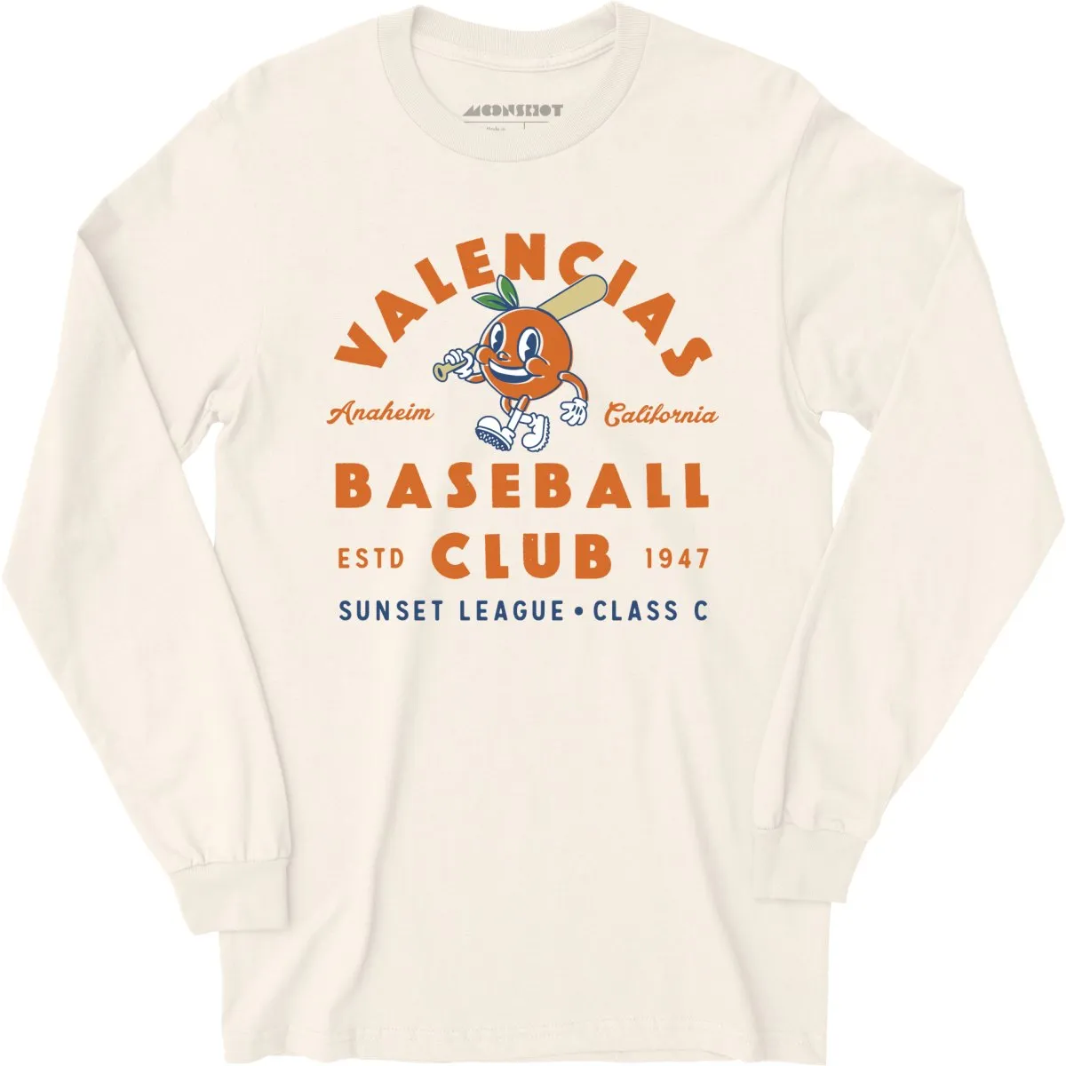 Anaheim Valencias - California - Vintage Defunct Baseball Teams - Long Sleeve T-Shirt