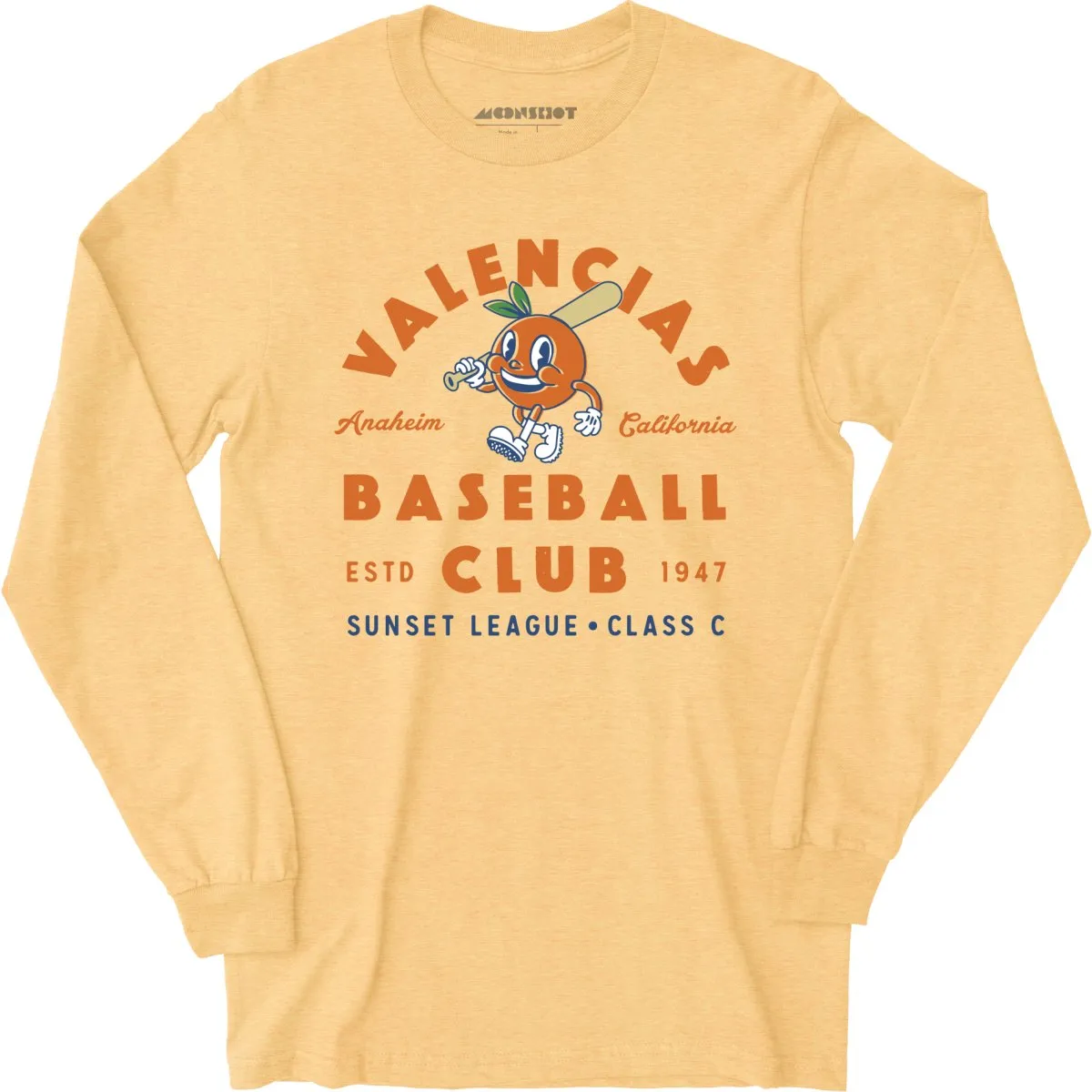 Anaheim Valencias - California - Vintage Defunct Baseball Teams - Long Sleeve T-Shirt