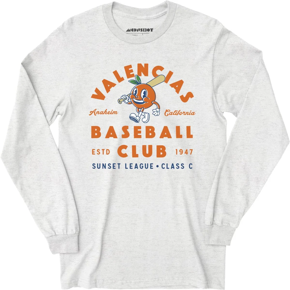 Anaheim Valencias - California - Vintage Defunct Baseball Teams - Long Sleeve T-Shirt