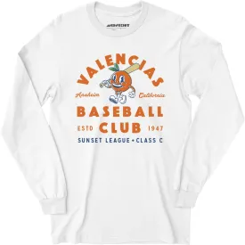 Anaheim Valencias - California - Vintage Defunct Baseball Teams - Long Sleeve T-Shirt