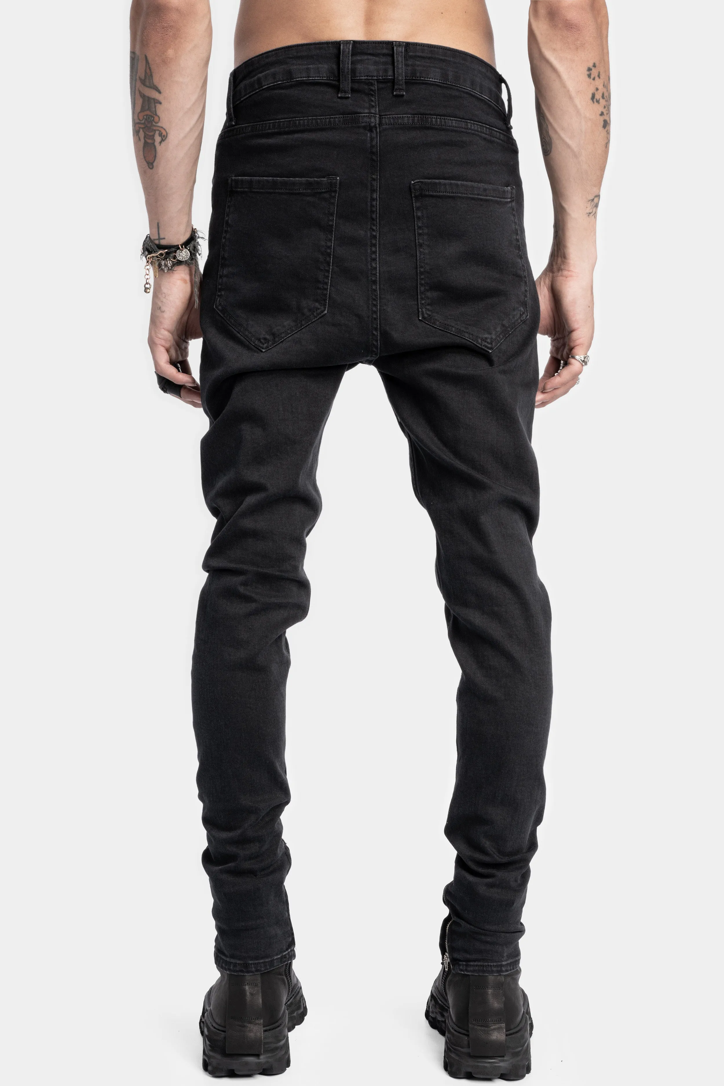 Ankle zip skinny jeans