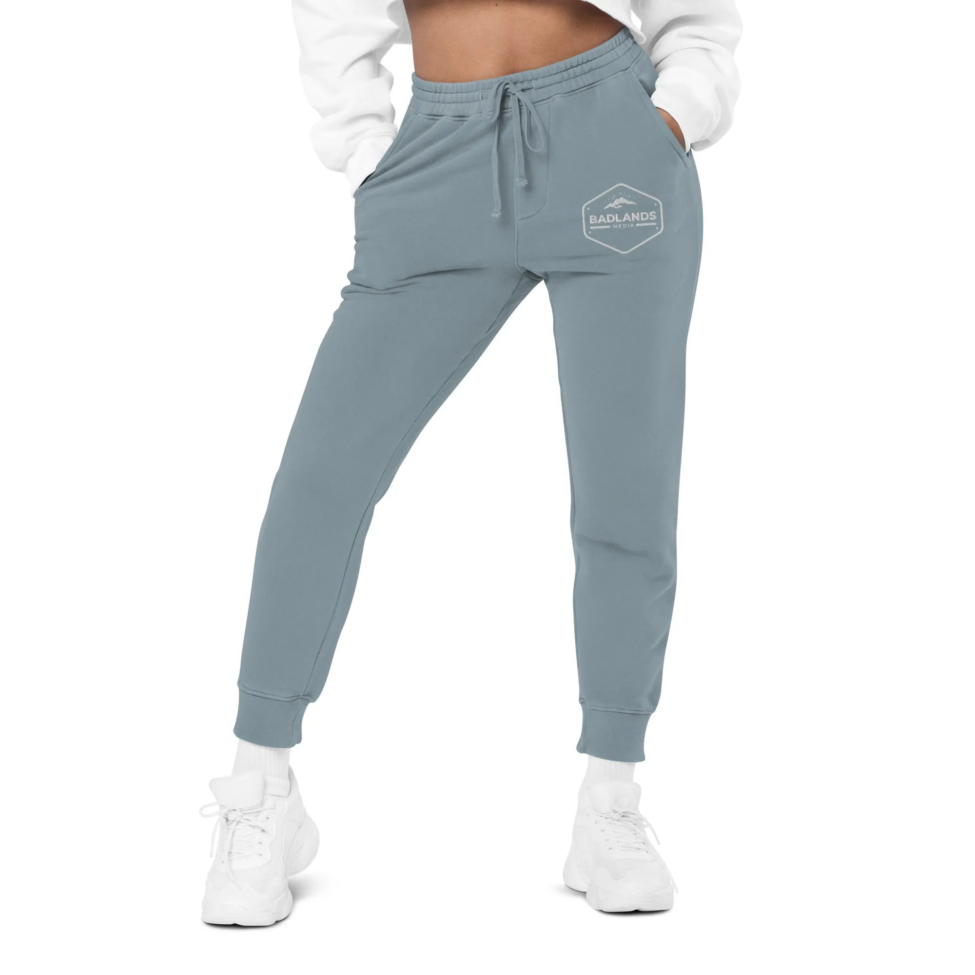 Badlands Unisex Pigment-Dyed Sweatpants (white logo)