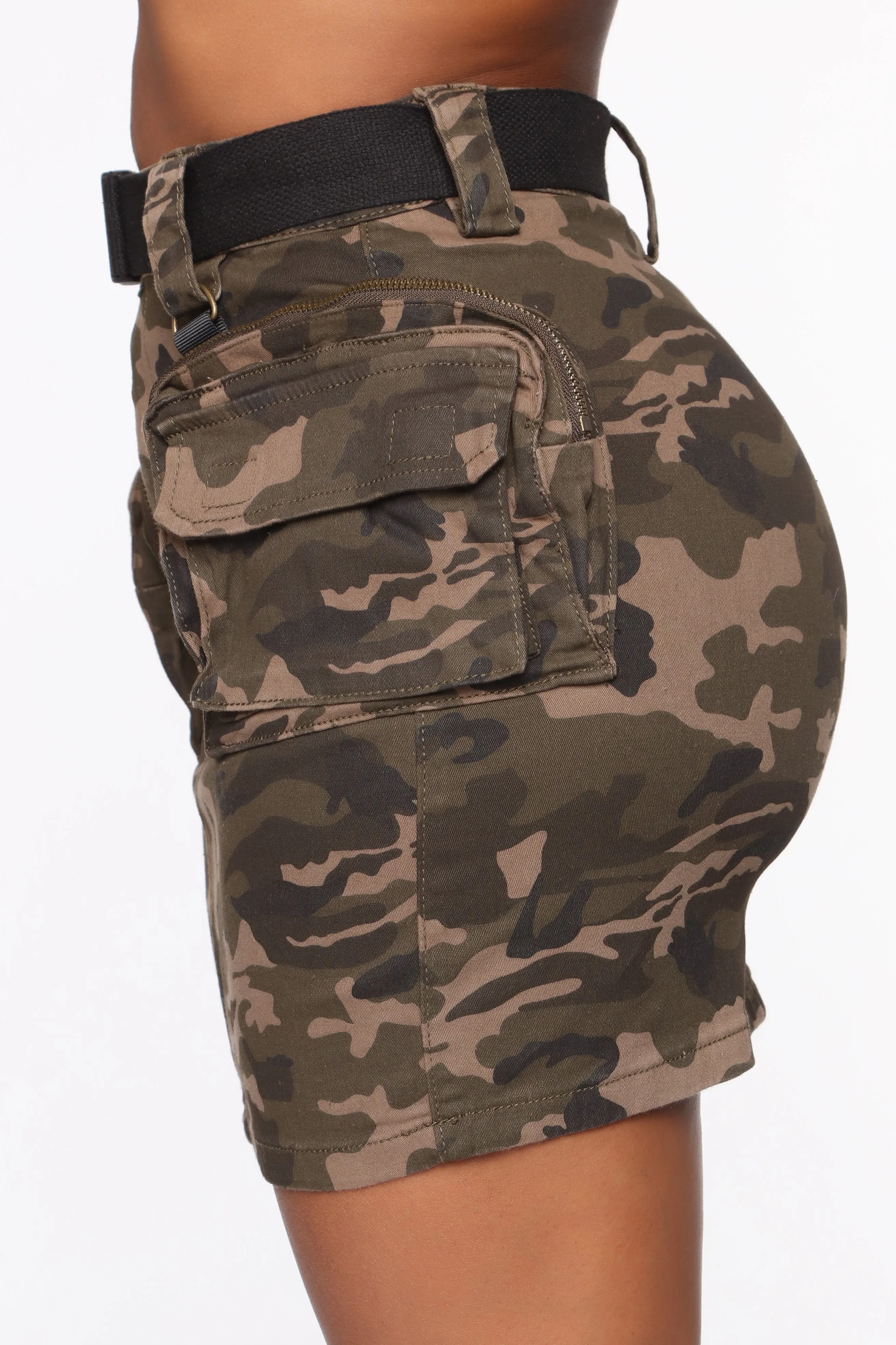 Beep Me Denim Mini Skirt - Camo