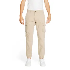 Beige Cotton Jeans & Pant