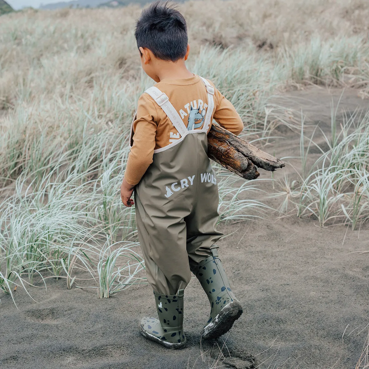 CRYWOLF RAIN OVERALLS KHAKI