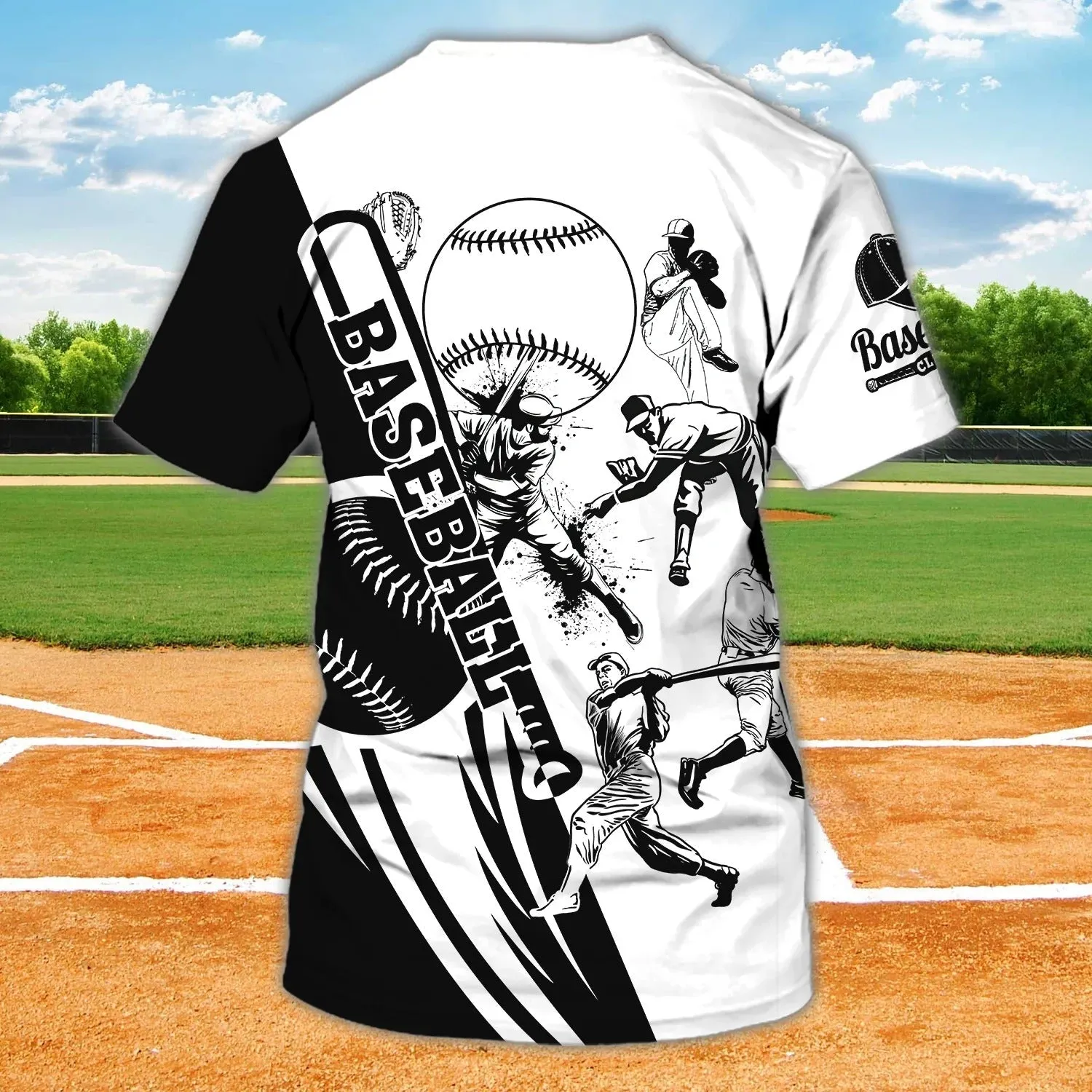 Custom Baseball Shirt, 3D Print Baseball T Shirt, Baseball Team Uniform, Baseball Player Gifts