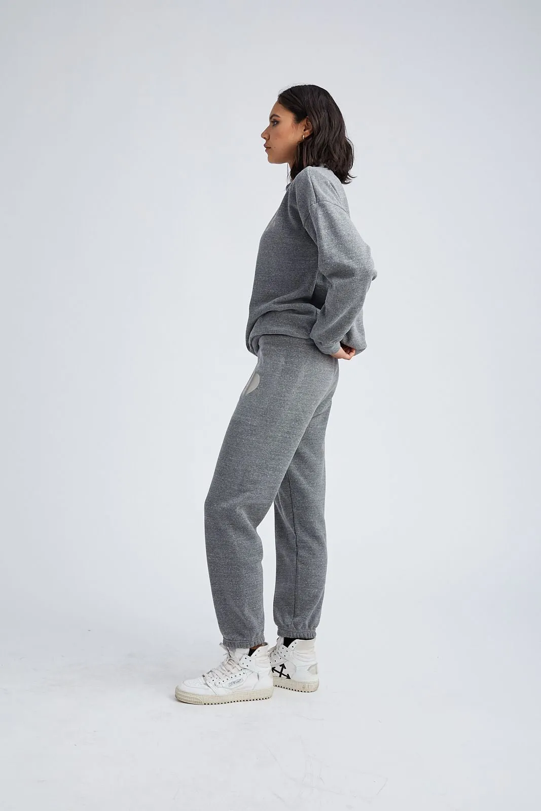 Dark Grey Heart Sweatpants