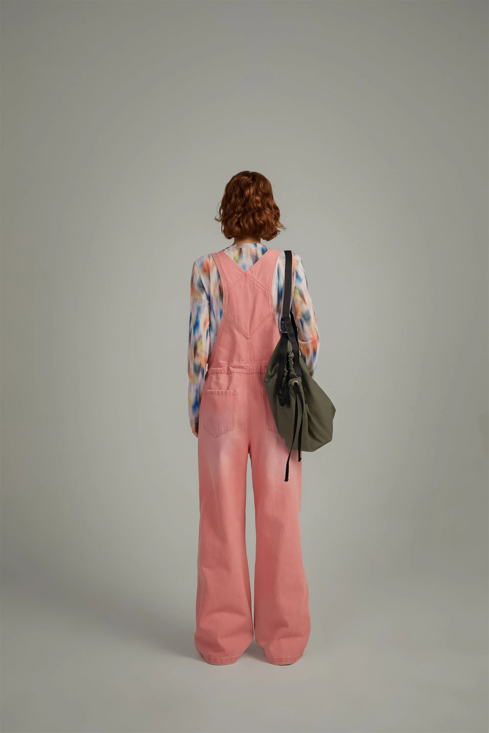 Drawstring Waist Overalls