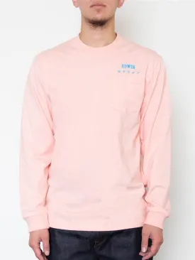 Edwin Jeans Long Sleeve Pink Organic Cotton Shirt