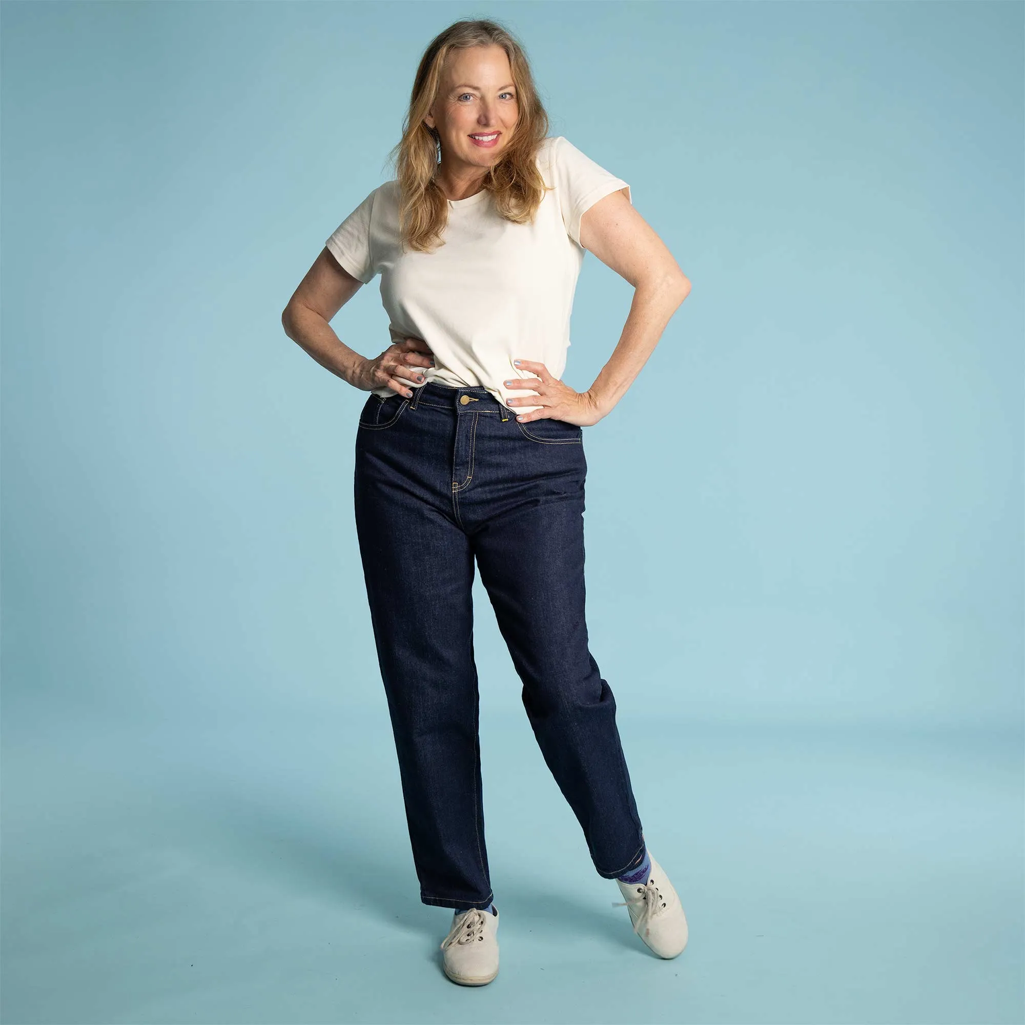 FELICITY 99% Organic Cotton Stretch Jeans (Classic Fit) (True Indigo Dye)