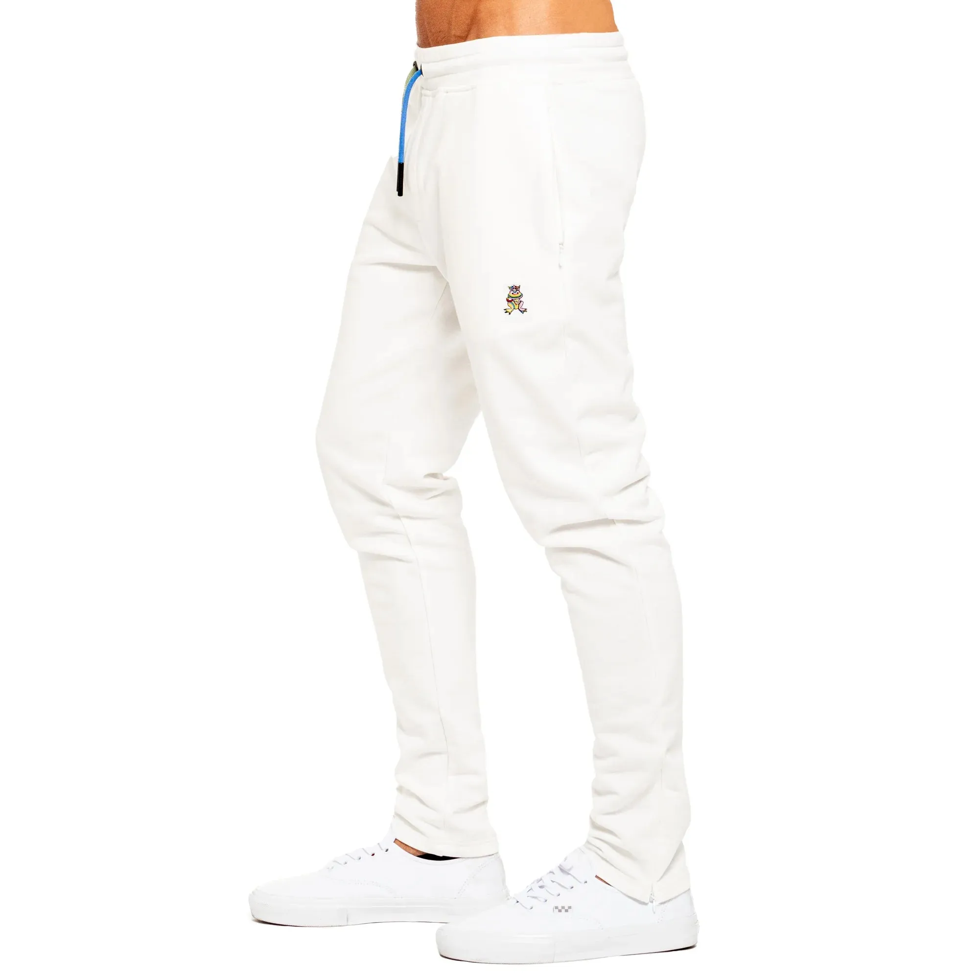 FROG Color Block Leisure Sweatpant - White