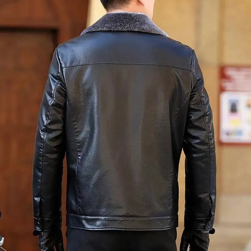 Funki Buys | Jackets | Men's Luxury Faux Leather Winter Jacket