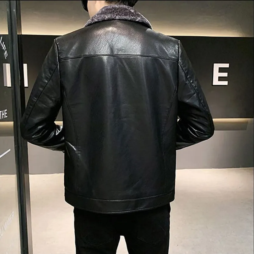 Funki Buys | Jackets | Men's Luxury Faux Leather Winter Jacket