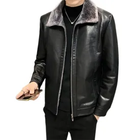 Funki Buys | Jackets | Men's Luxury Faux Leather Winter Jacket