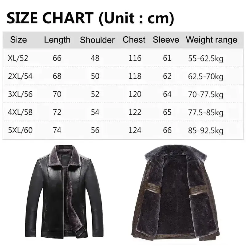 Funki Buys | Jackets | Men's Luxury Faux Leather Winter Jacket