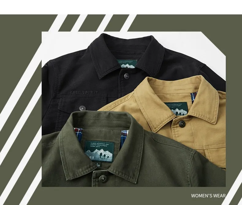 Funki Buys | Jackets | Men's Military Warm Zip Up Cotton Jacket