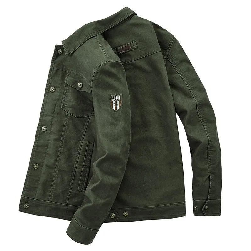 Funki Buys | Jackets | Men's Military Warm Zip Up Cotton Jacket