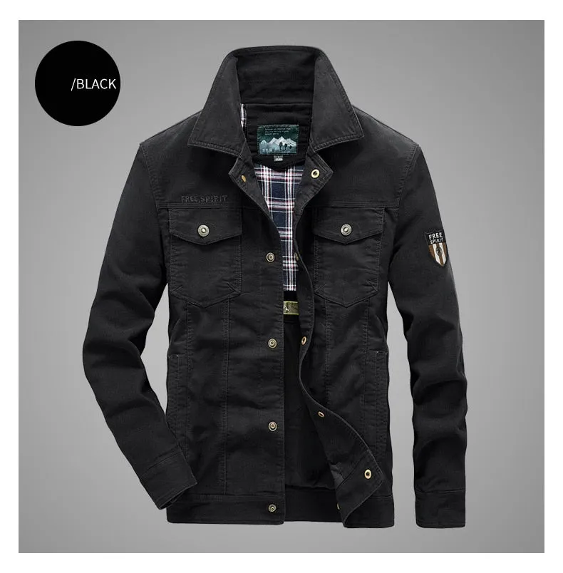 Funki Buys | Jackets | Men's Military Warm Zip Up Cotton Jacket