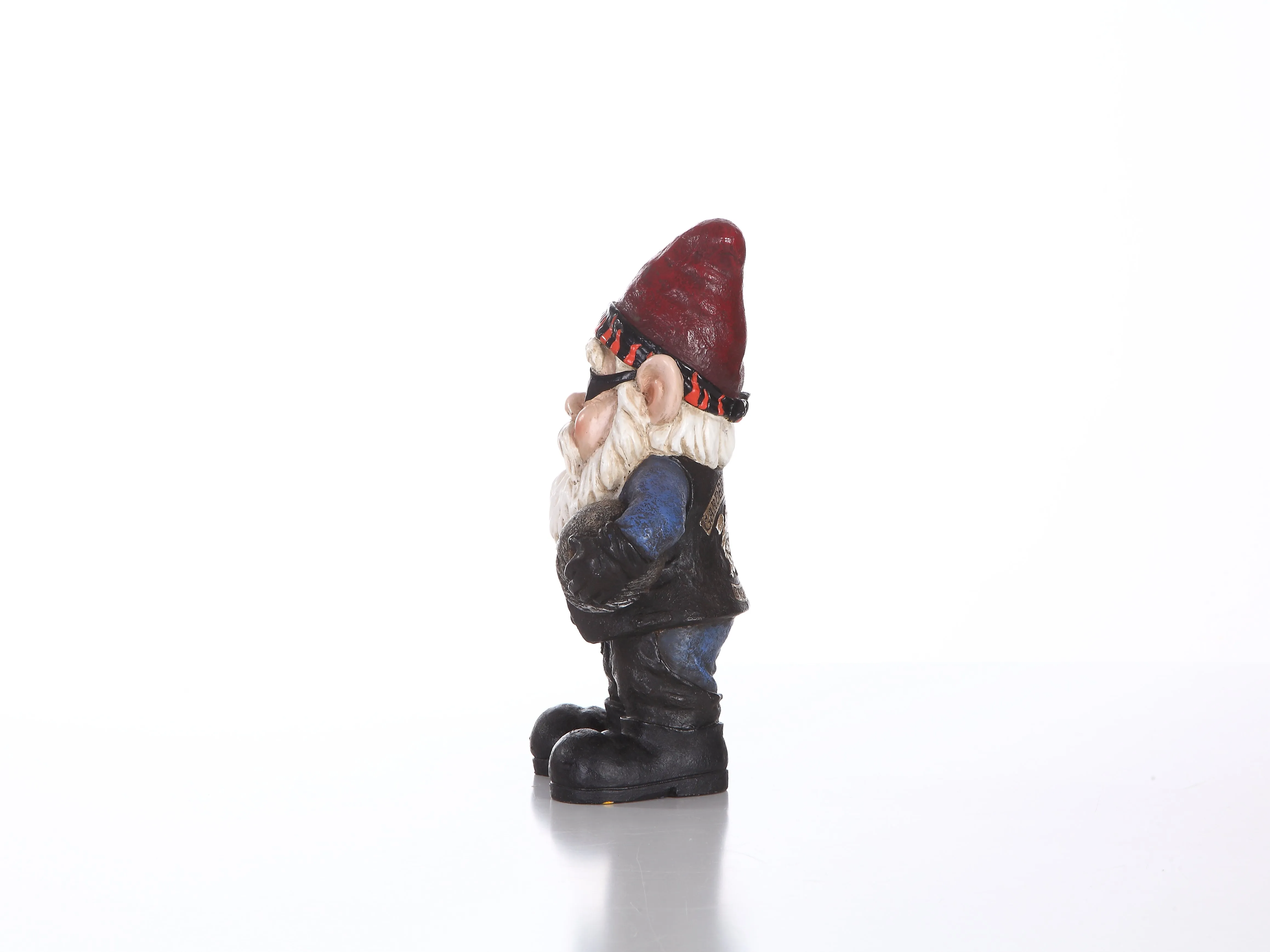 Gangsta Biker Gnome- Handmade Statue