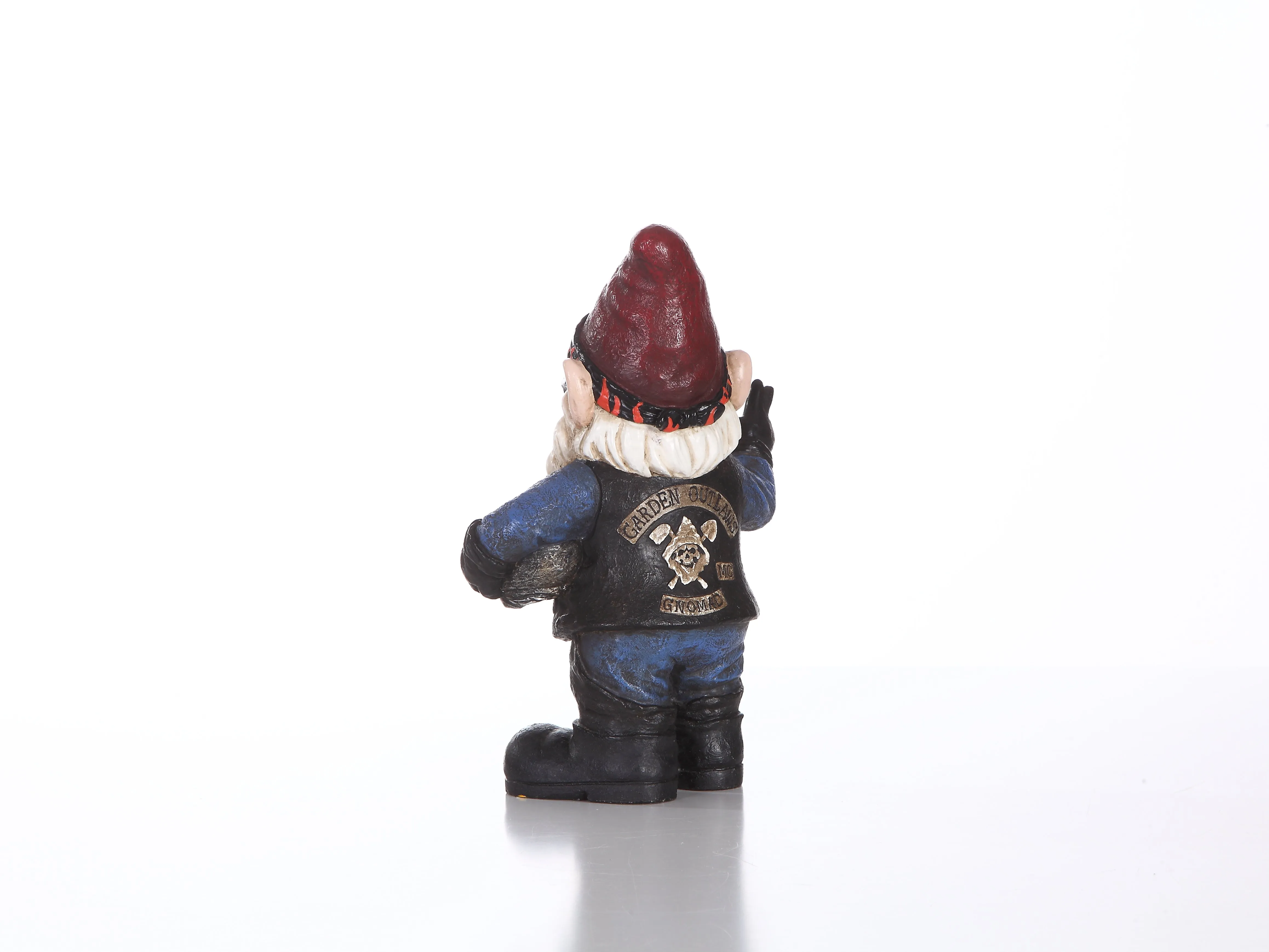 Gangsta Biker Gnome- Handmade Statue