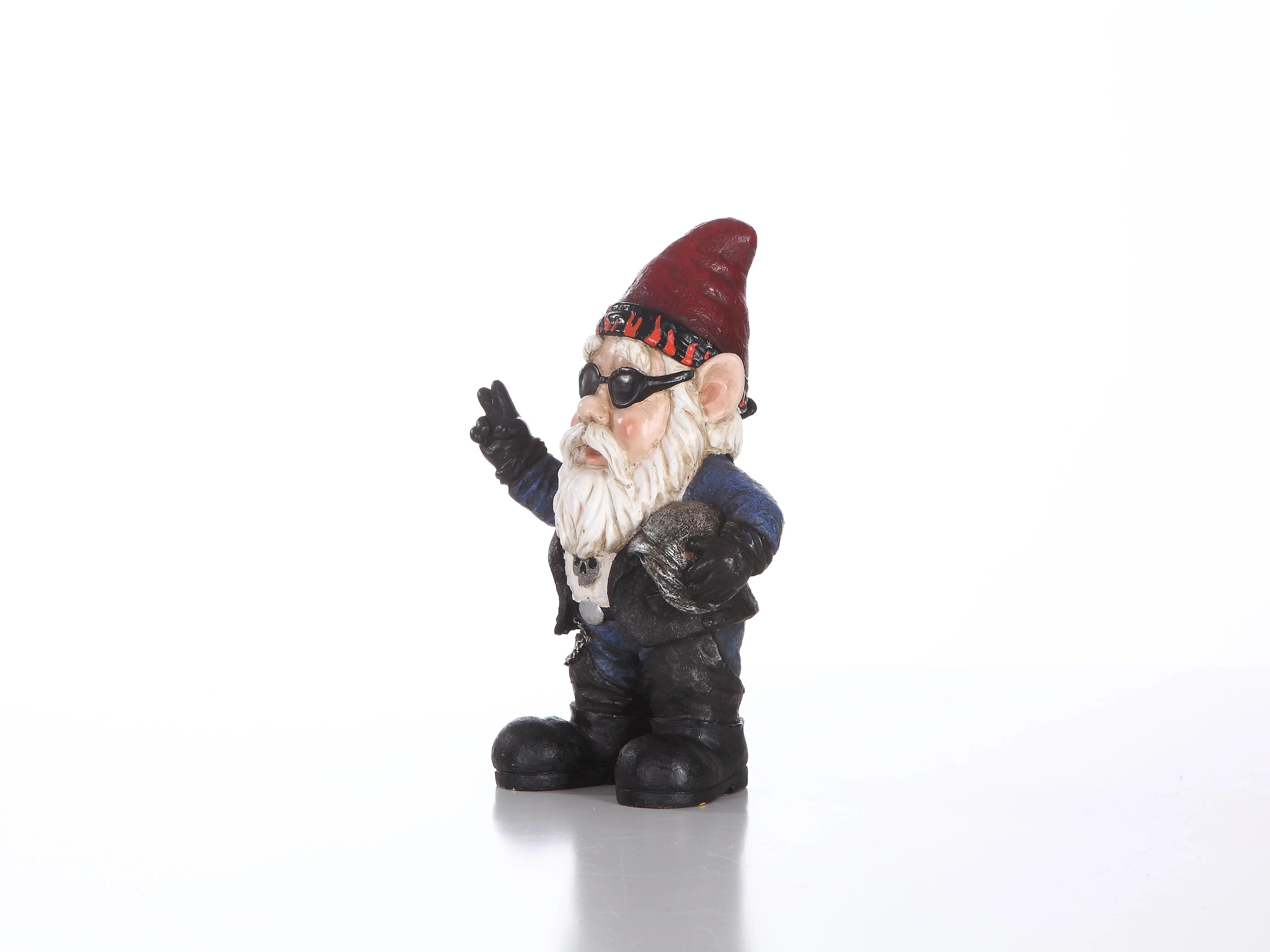 Gangsta Biker Gnome- Handmade Statue