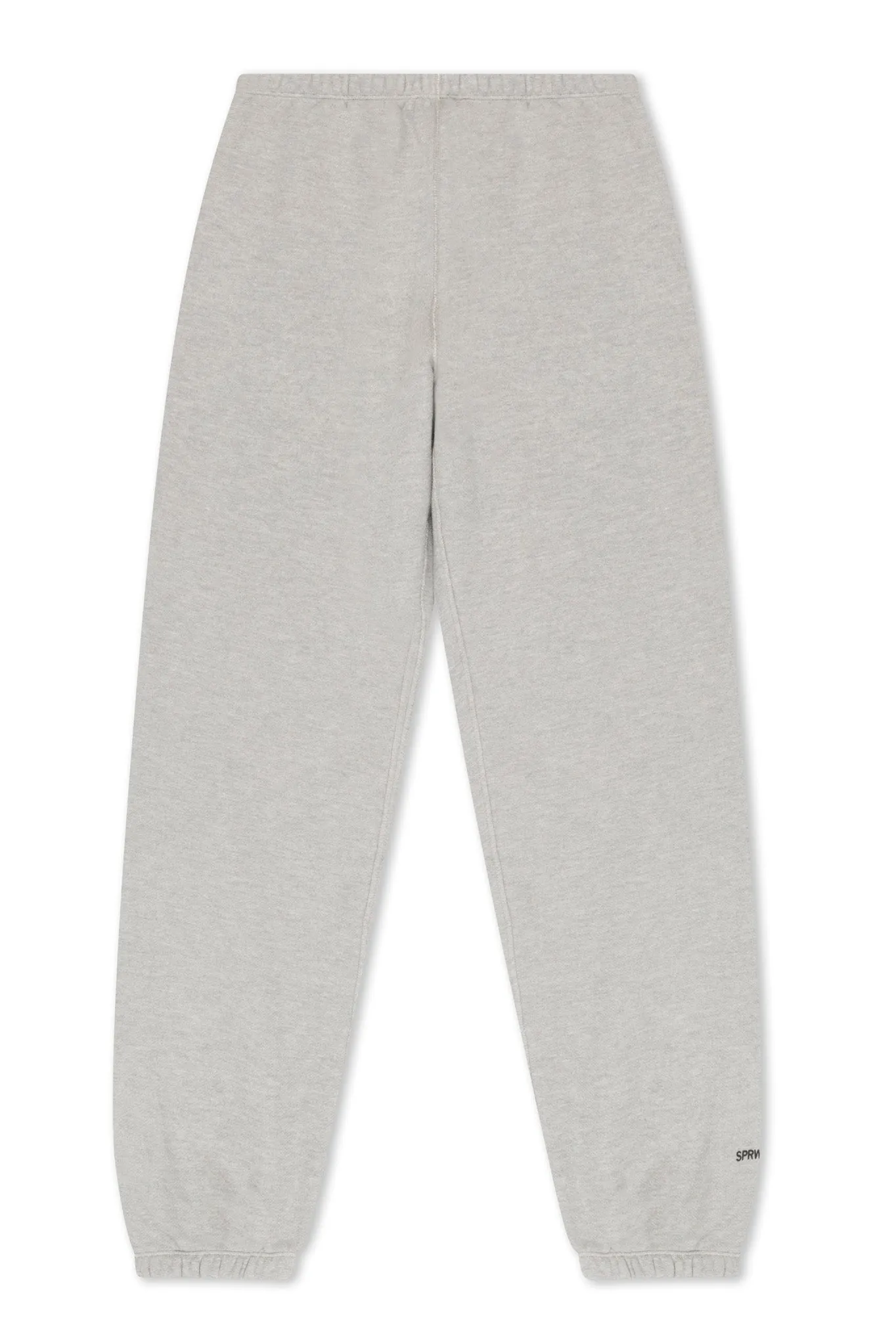 Heather Grey Cotton Mini Logo Sweatpants