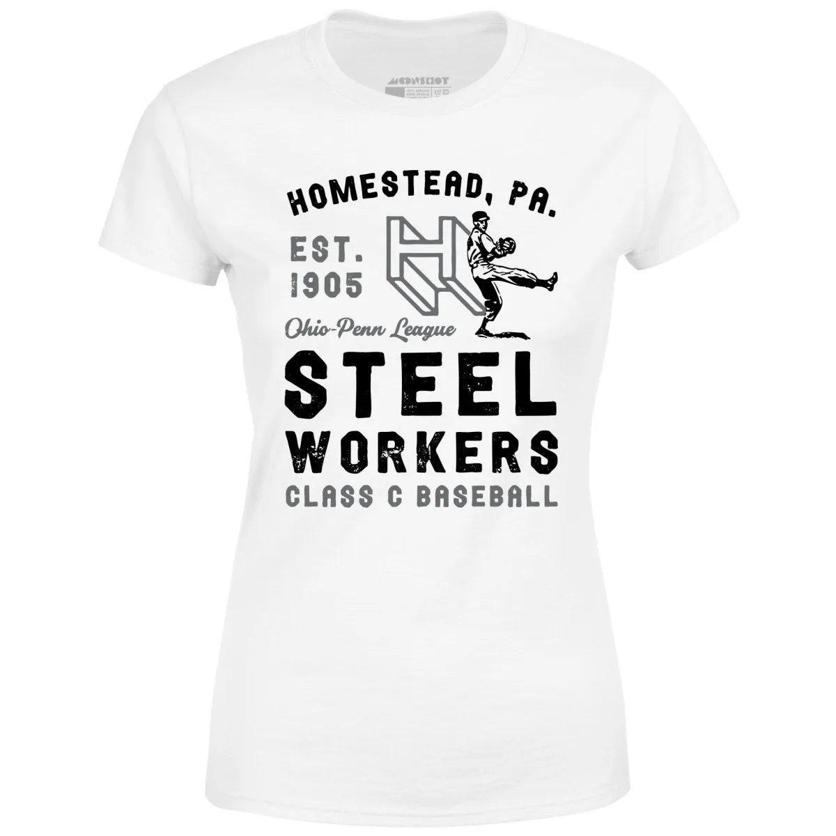 Homestead Steel Workers - Pennsylvania - Vintage Defunct Baseball Teams - Women's T-Shirt