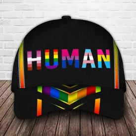 Human Bisexual Baseball Lgbt Cap, Transgender Pride Cap, Trans 3D Classic Cap