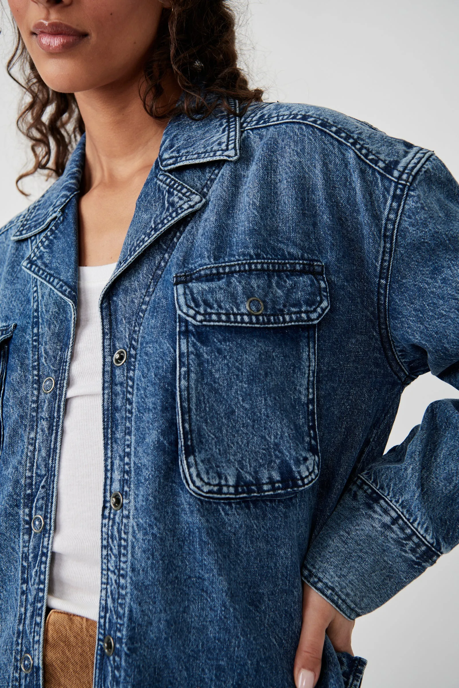 IZZY CARGO DENIM JACKET