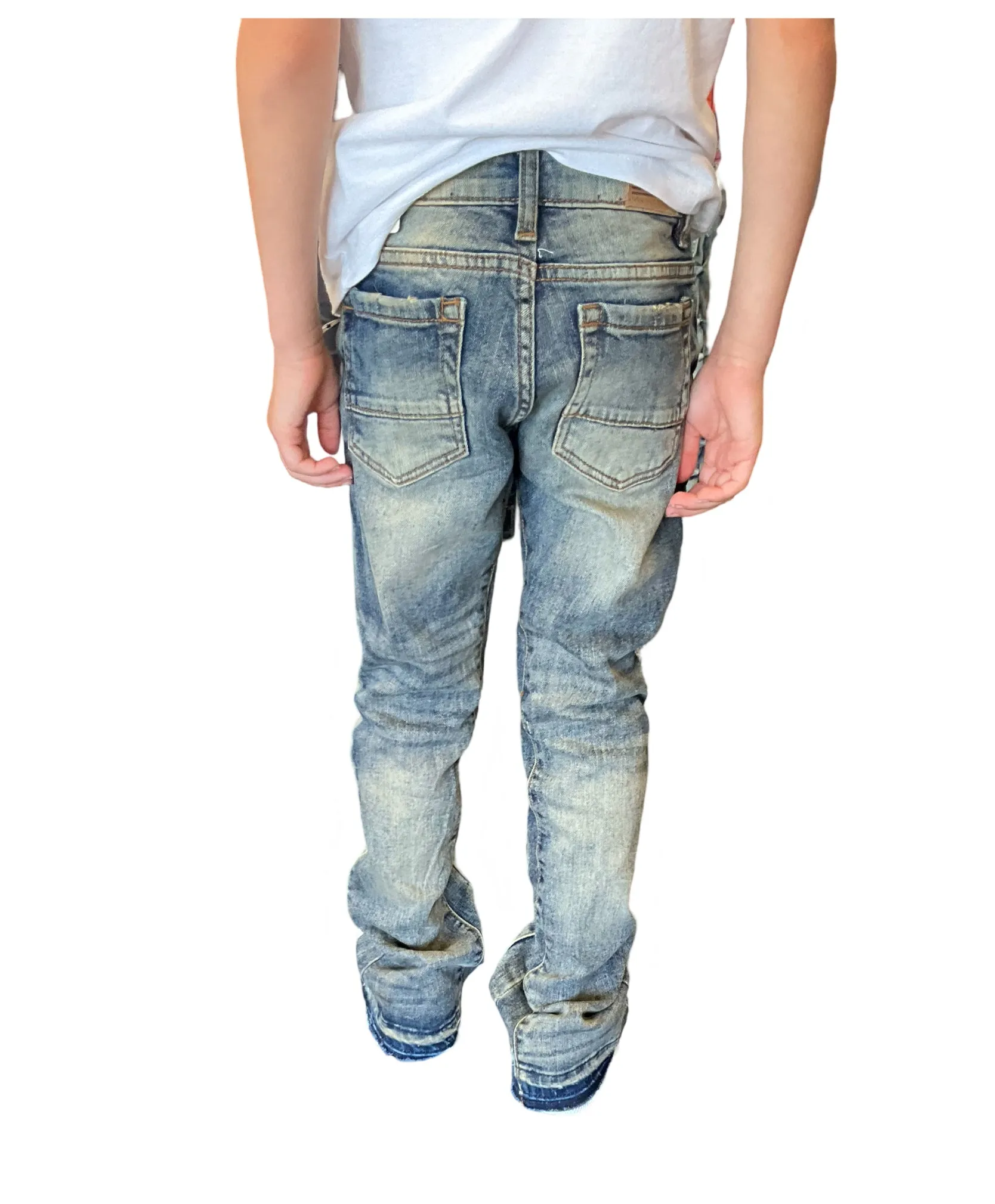 Jordan Craig - Kids Jeans - Ripped Stacked - Lager