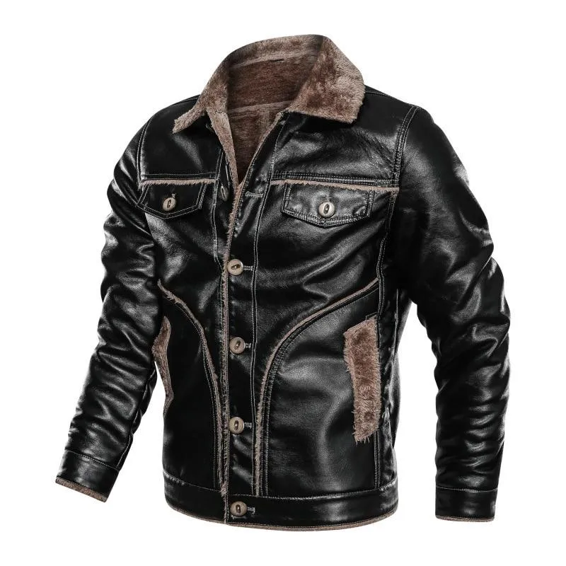 leather jacket for mens-Casual Leather jacket for mens-biker Lightweight Leather jacket