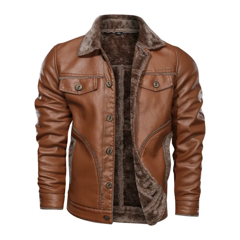 leather jacket for mens-Casual Leather jacket for mens-biker Lightweight Leather jacket