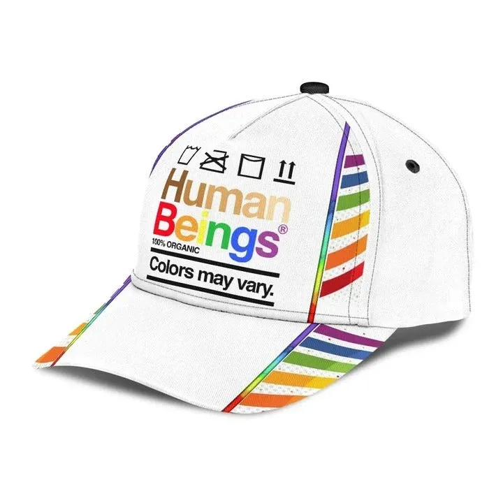 Lgbt All Over Print Baseball Cap Hat, Lgbt Cap For Ally Support