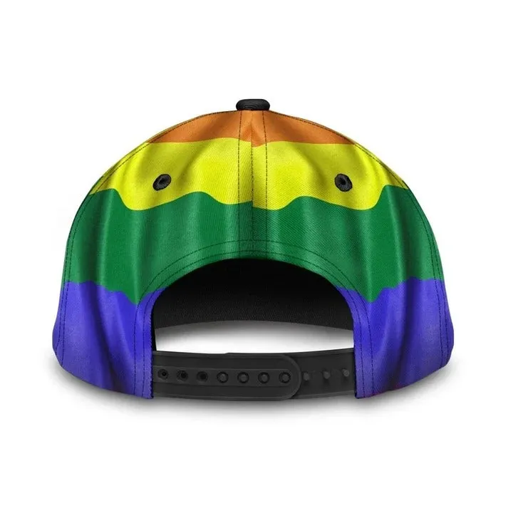 LGBT Cap Fight For Rights Pride LGBTQ Printing Baseball Cap Hat, Gay Pride Accessories