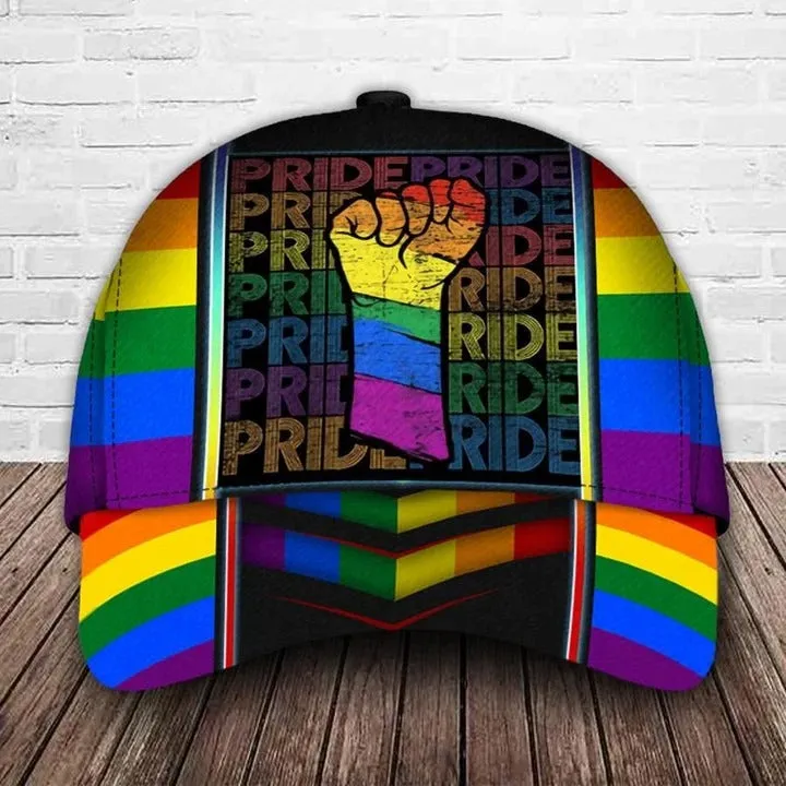 LGBT Cap Fight For Rights Pride LGBTQ Printing Baseball Cap Hat, Gay Pride Accessories