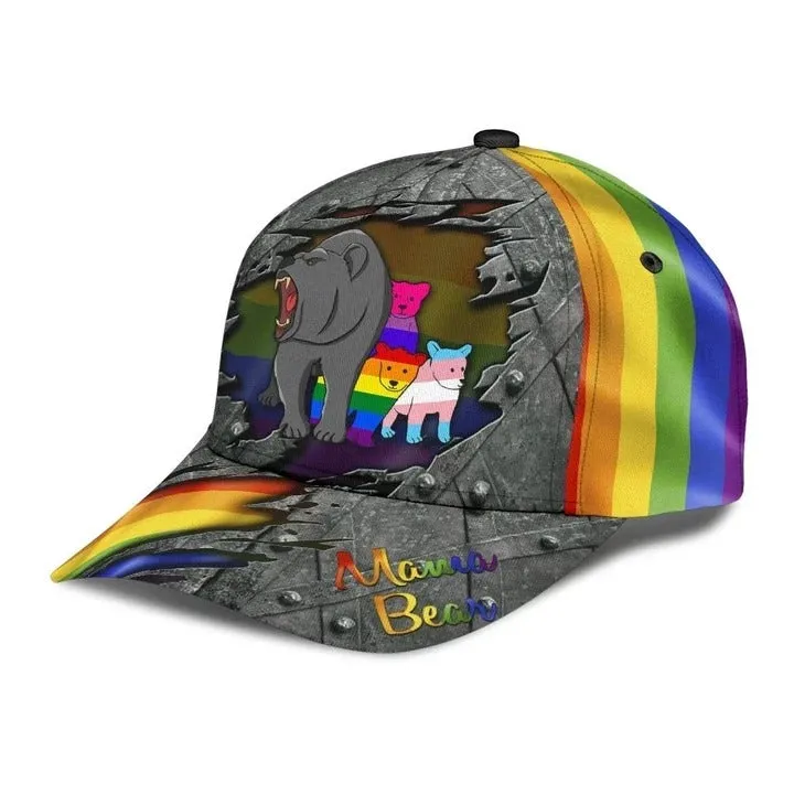 LGBT Cap Fight For Rights Pride LGBTQ Printing Baseball Cap Hat, Gay Pride Accessories