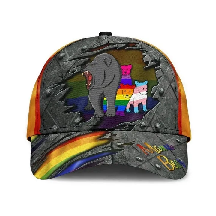 LGBT Cap Fight For Rights Pride LGBTQ Printing Baseball Cap Hat, Gay Pride Accessories