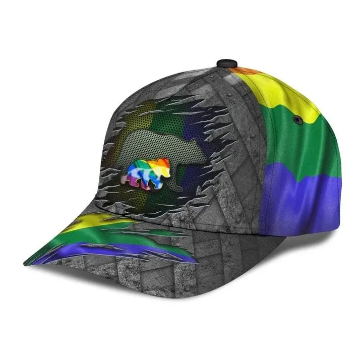 LGBT Cap Fight For Rights Pride LGBTQ Printing Baseball Cap Hat, Gay Pride Accessories