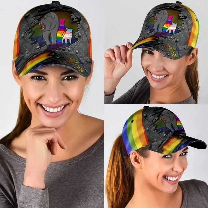 LGBT Cap Fight For Rights Pride LGBTQ Printing Baseball Cap Hat, Gay Pride Accessories