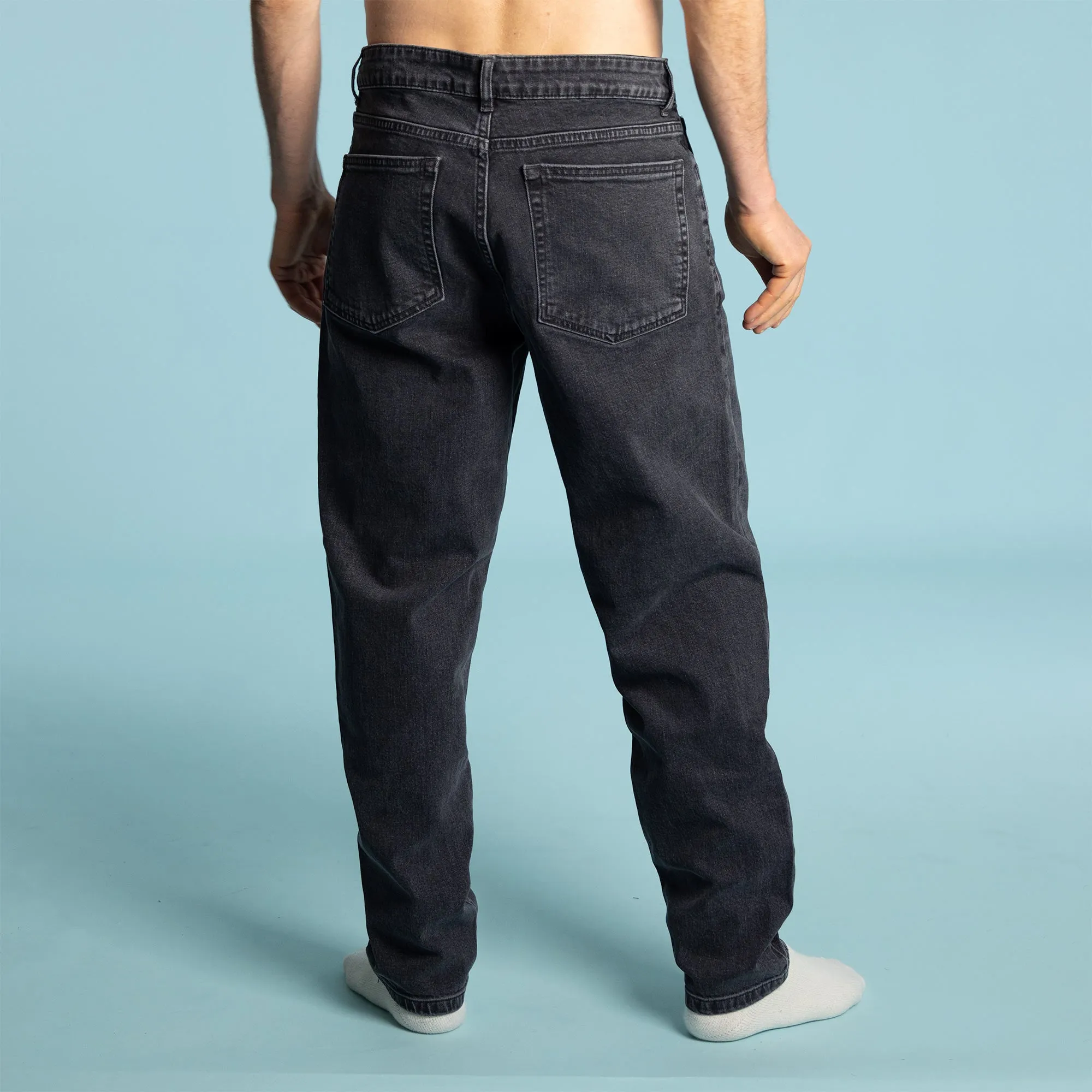 MATT 99% Organic Cotton Straight Fit Stretch Jeans (True Indigo Dye or Charcoal)