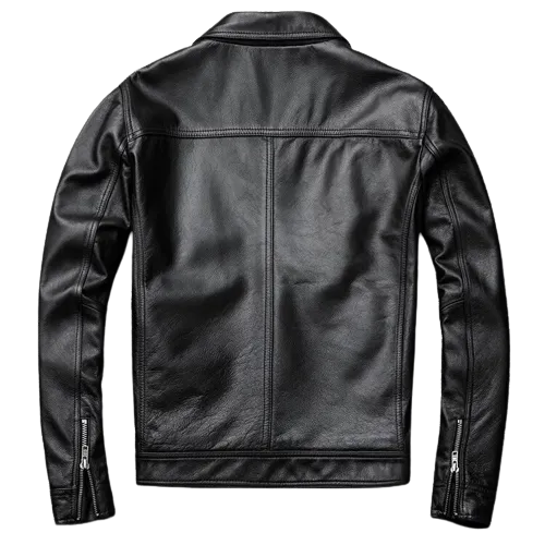 Mens Amiri Front Pocket Genuine Lambskin Leather Jacket