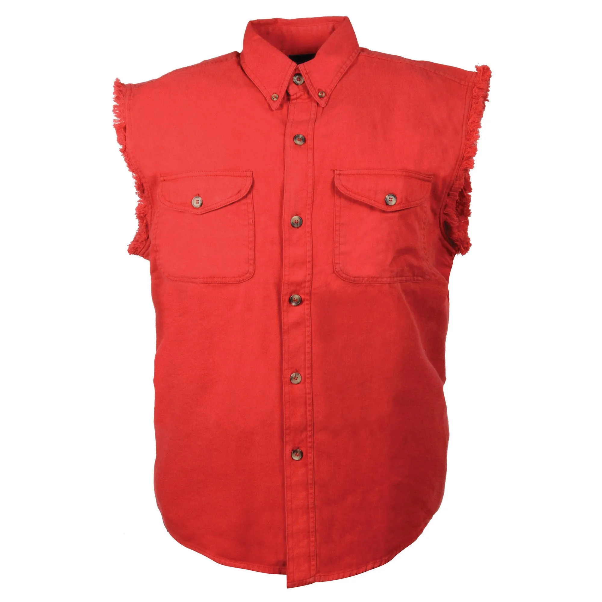 Men's Denim Sleeveless Shirt