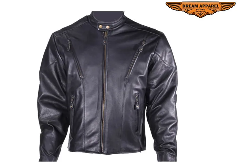 Mens Multi Pocket Racer Jacket