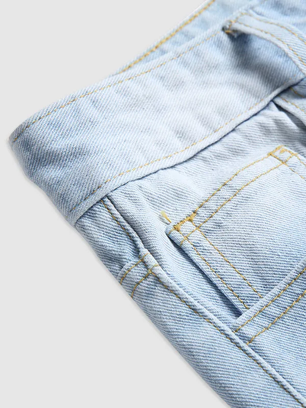 Men's  Ripped Denim Shorts