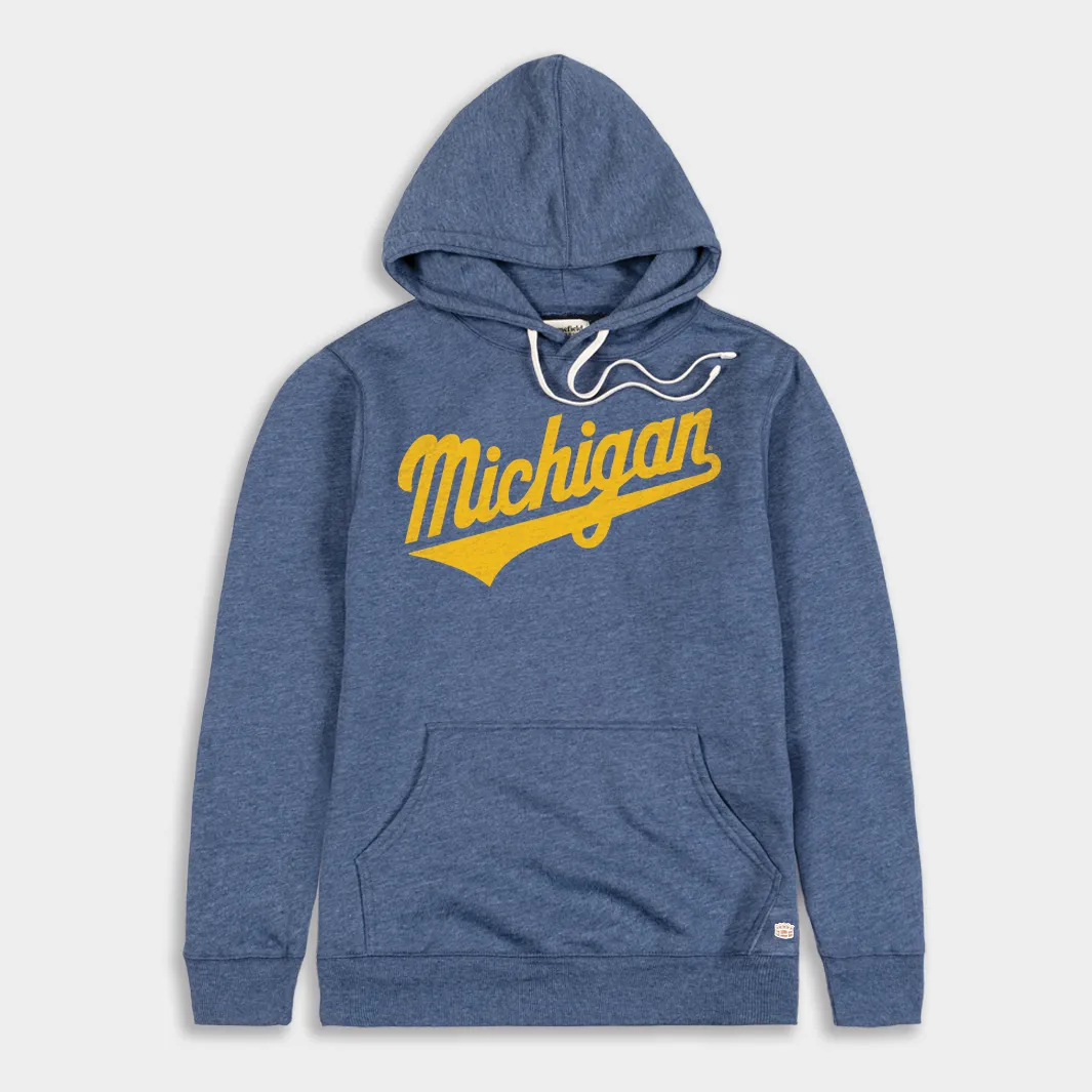 Michigan Baseball Script Hoodie