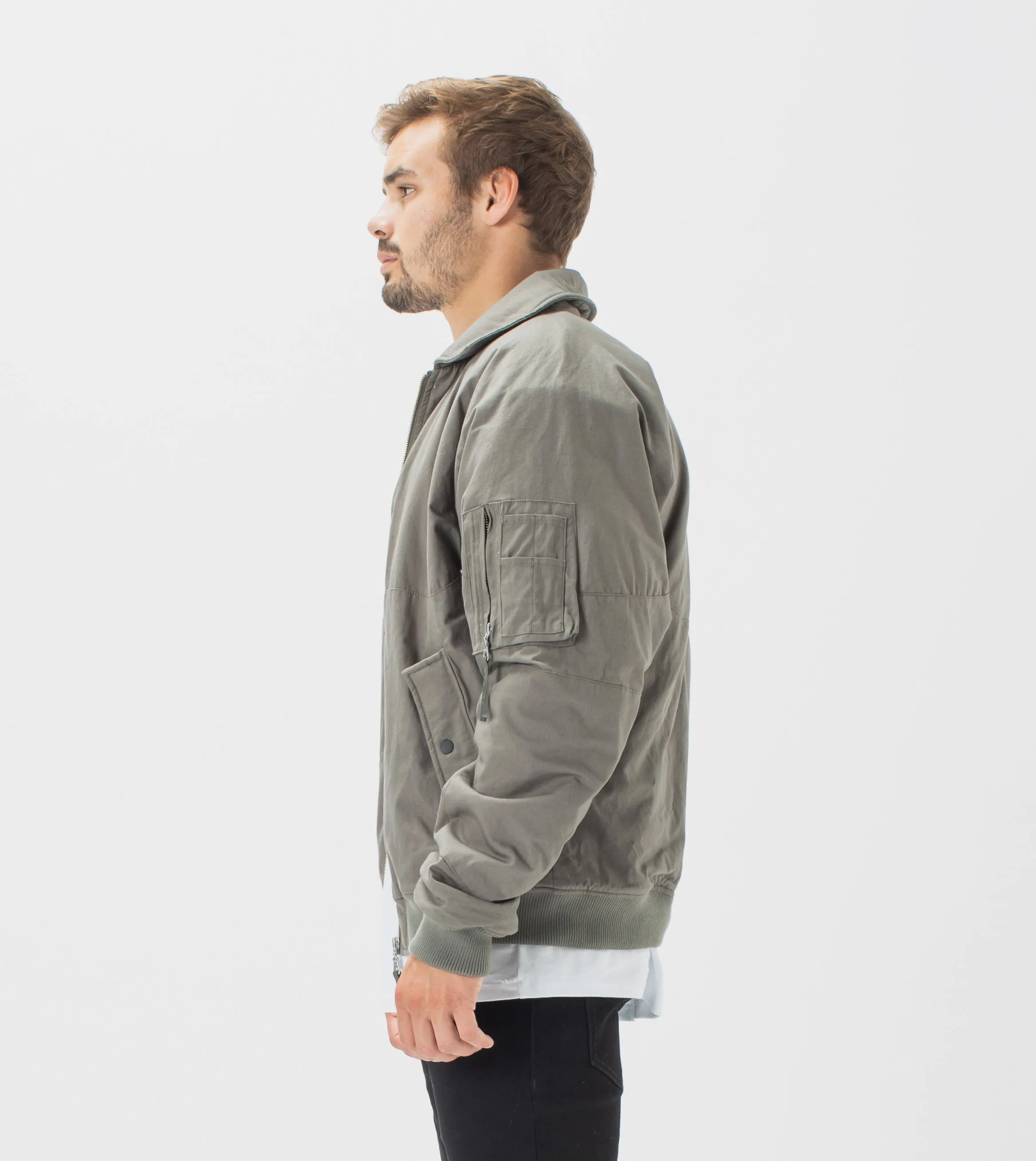 Militat Bomber Jacket Dk Moss