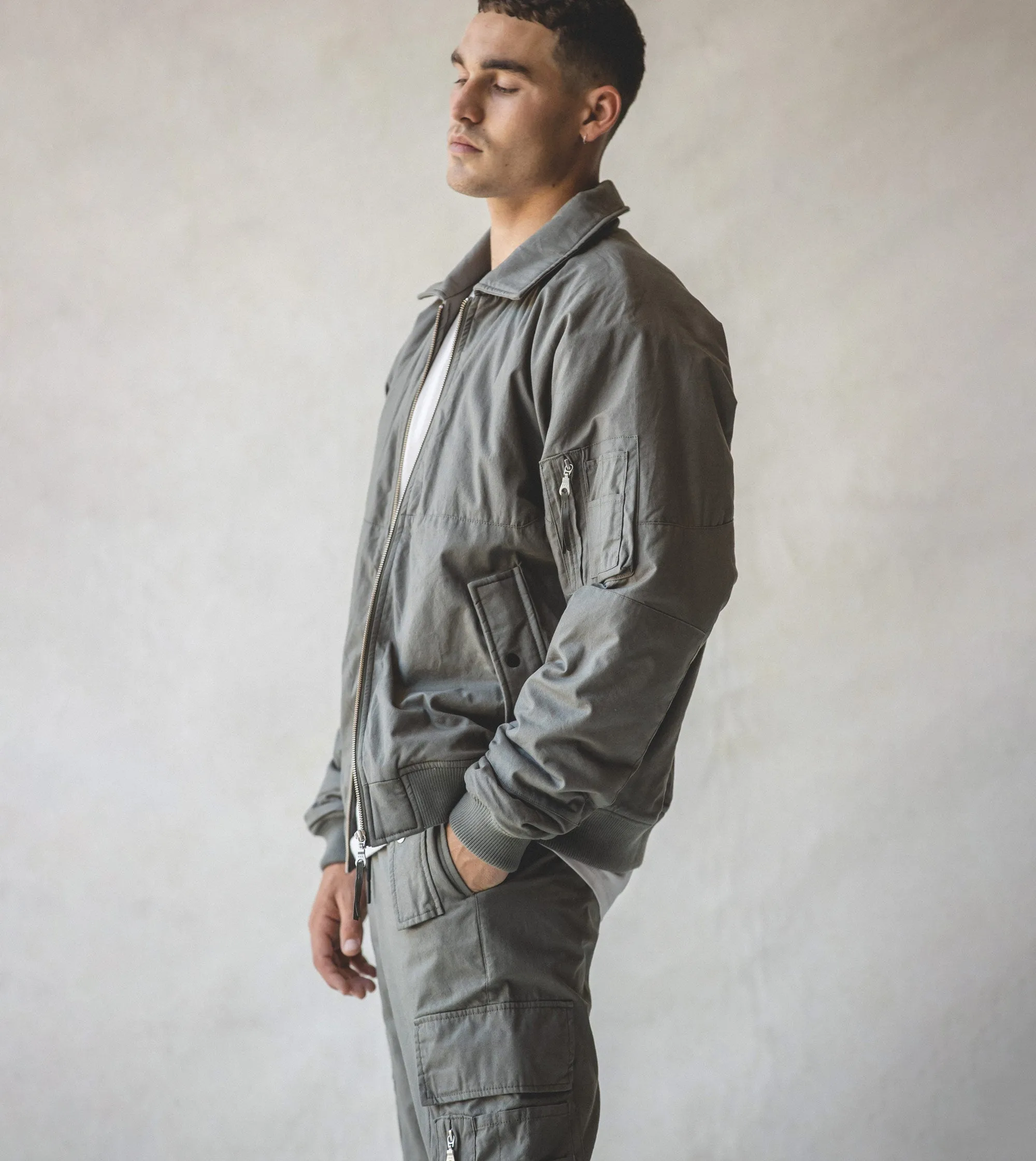 Militat Bomber Jacket Dk Moss