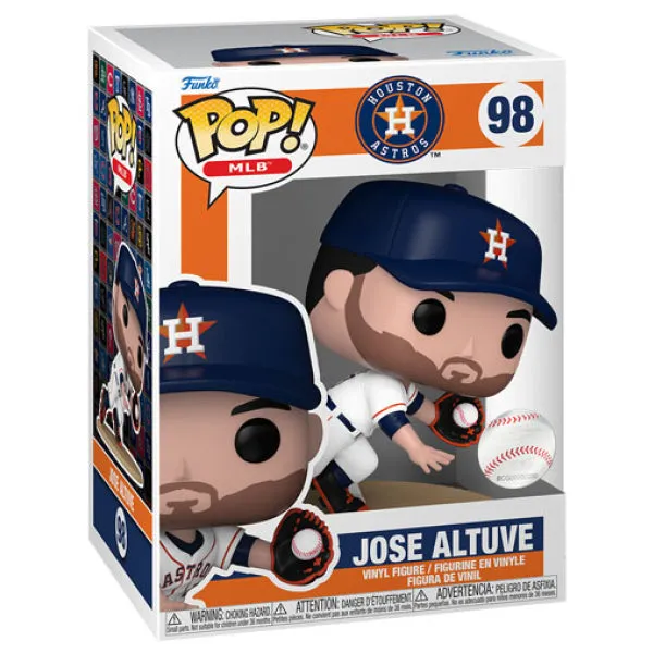 MLB Baseball - Jose Altuve Catching in White Jersey Houston Astros Pop! Vinyl